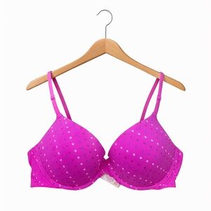 Victoria’s Secret Pink Star Push Up Bra 36C NWT Limited Edition Lingerie Cute